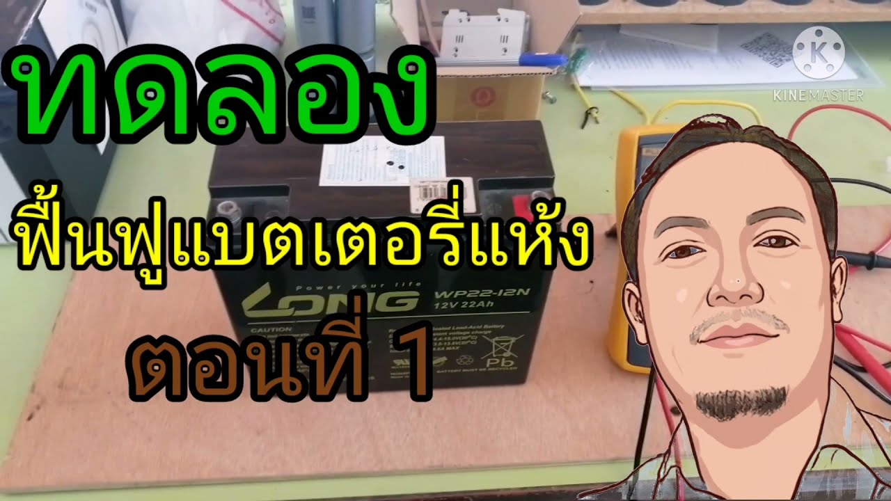 ทดลองฟื้นฟูแบตเตอรี่แห้ง ตอนที่ 1 จะรอดไม่รอด (ยังไม่จบ)​