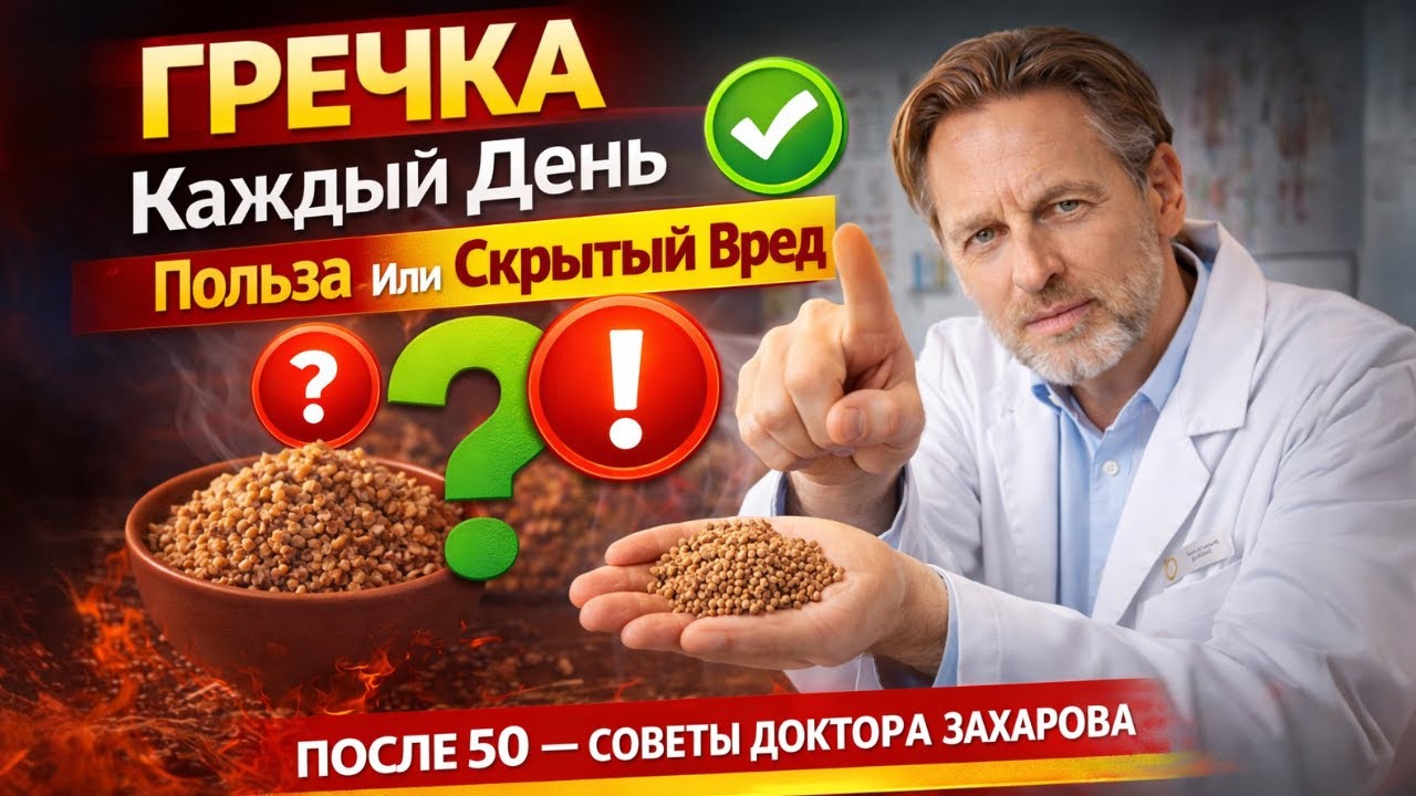 ГРЕЧКА Каждый День — Польза Или Скрытый Вред После 50 — Советы Доктора Захарова