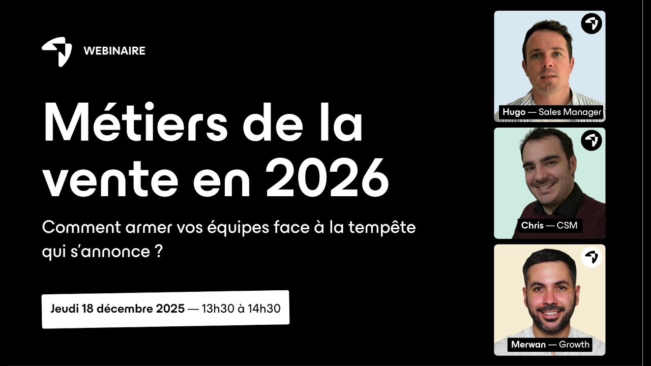 LIVE — Métiers de la vente en 2026 : comment armer vos équipes ?