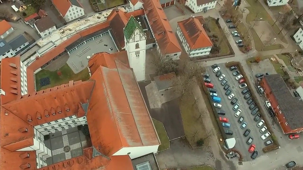 Drone video: Bad Buchau, ein Blick von Oben.