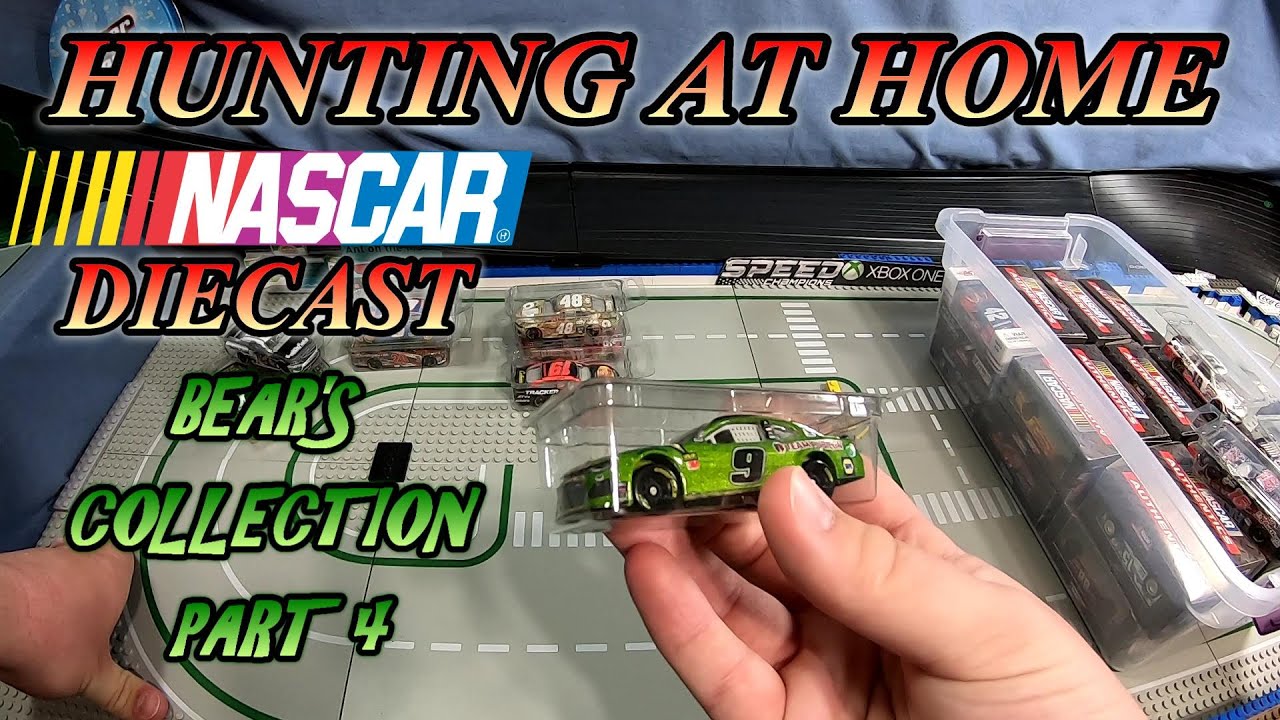 HUNTING AT HOME NASCAR DIECAST BEAR 