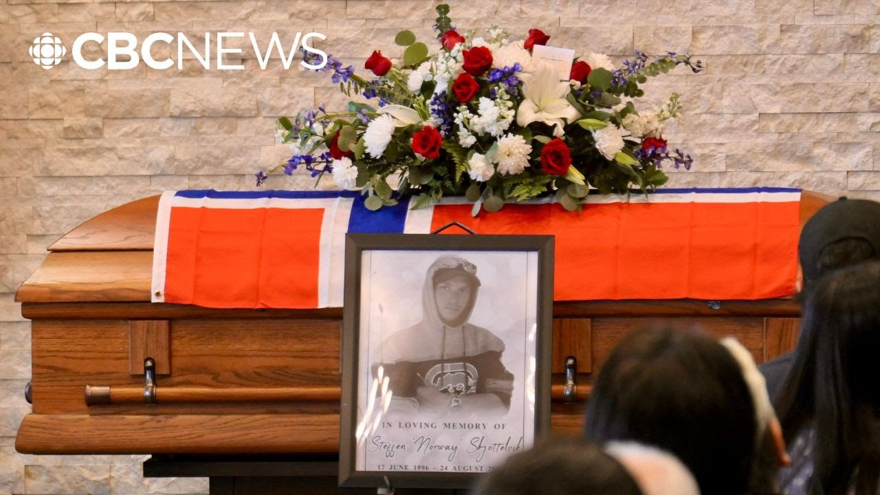Mourners gather in Winnipeg to honour, remember Steffen Skjottelvik