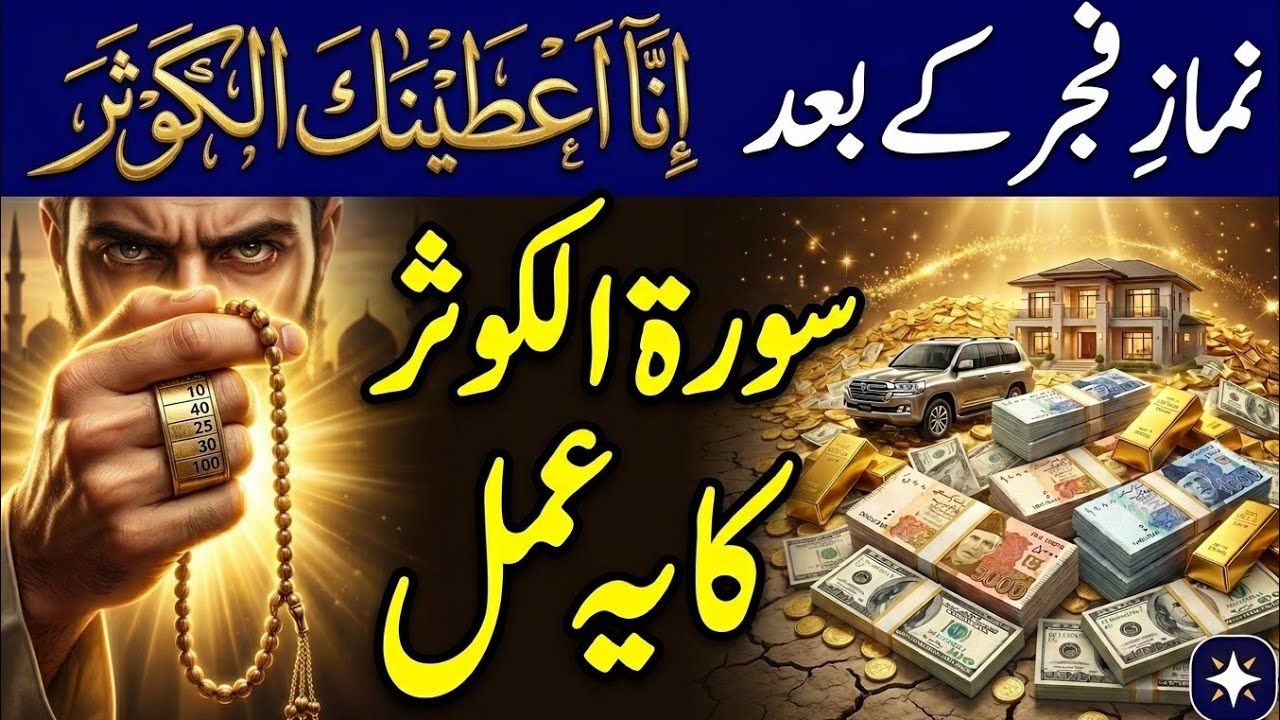 Namaz e Fajar Ke Bad inna ataina kal kausar Ka Khas Wazifa | Wazifa for hajat | Dolat Ka Wazifa