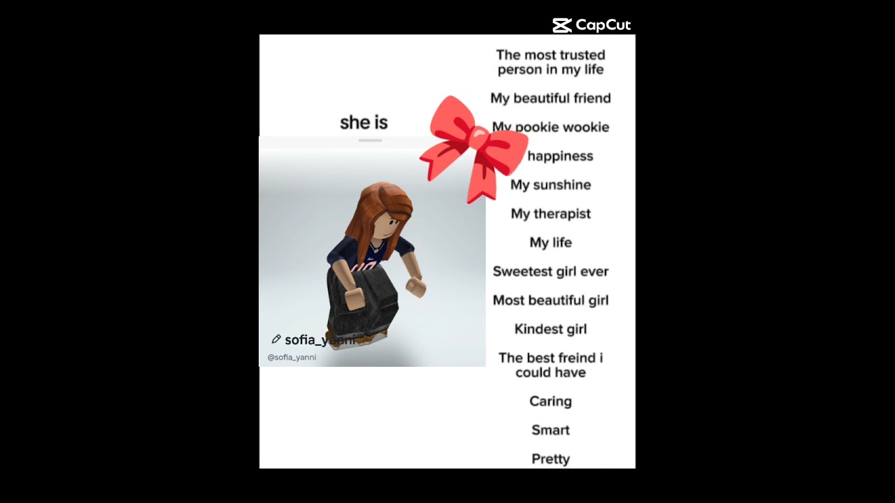 this is sofia she's is my pookie wookie kind, cute, caring, beautiful, smart,bestie credits:Sofia💞💞🌹