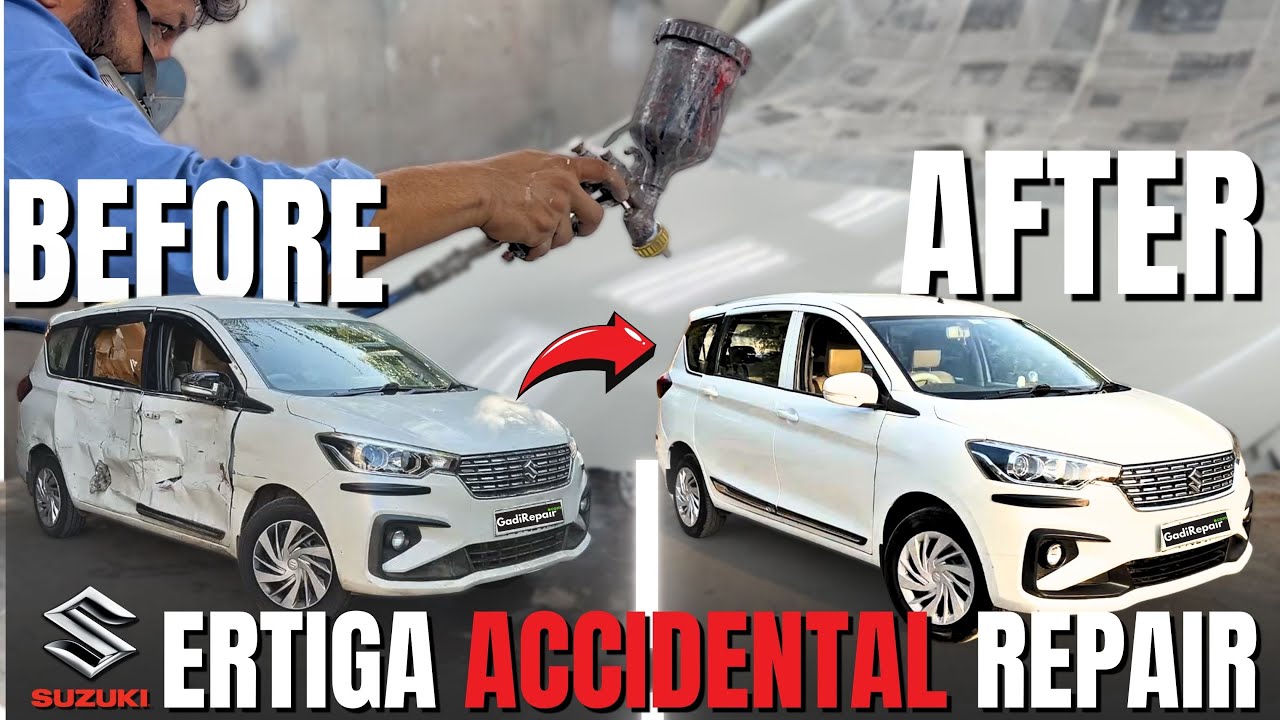 Maruti Ertiga Accident Car Repair – Step-by-Step Body Work & Painting