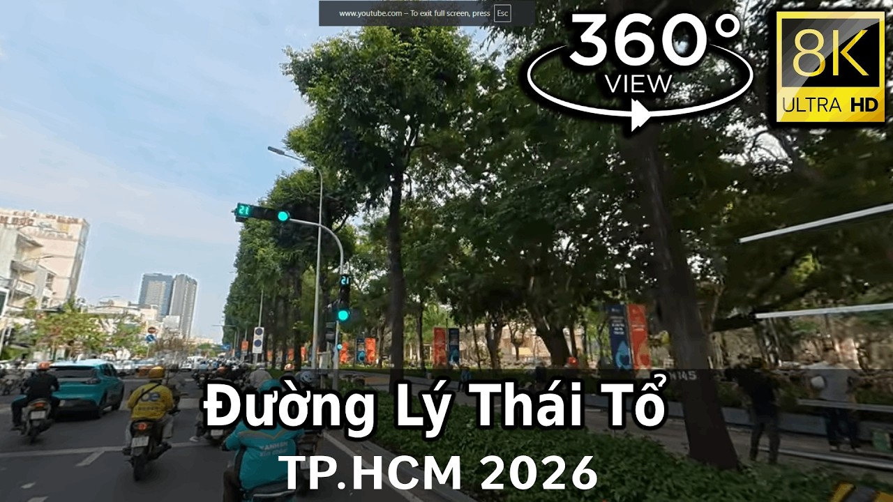 Đường Lý Thái Tổ, TP.HCM 2026 | 8K VR 360 Street View