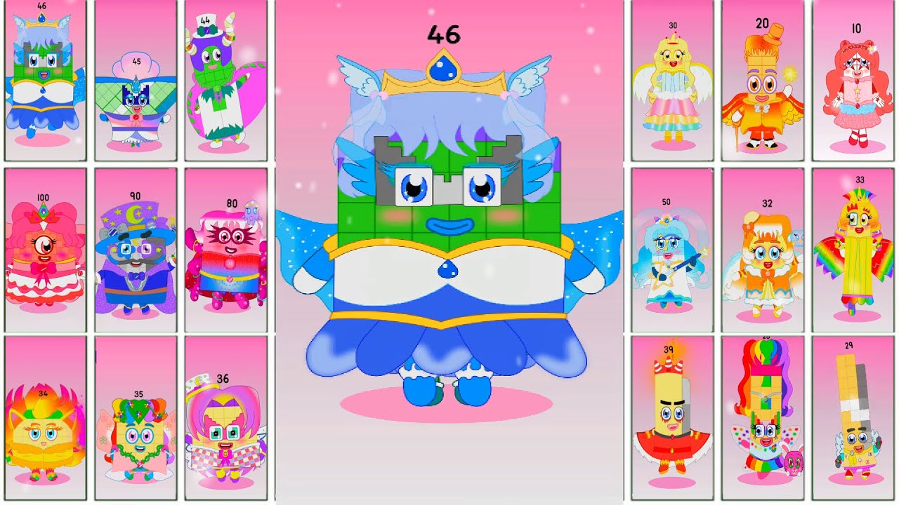 Sprunki OC Numberblocks (10~100)– Full Evolution Showcase