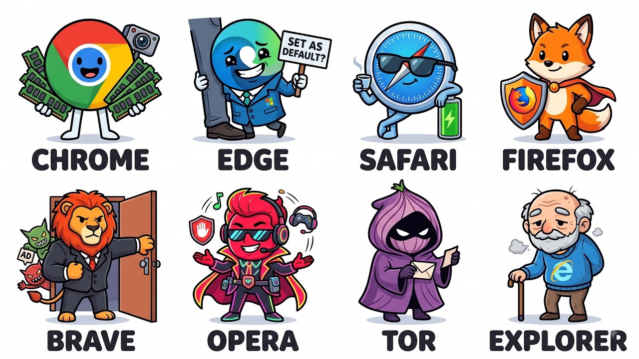 Every Web Browser Explained in 13 Minutes