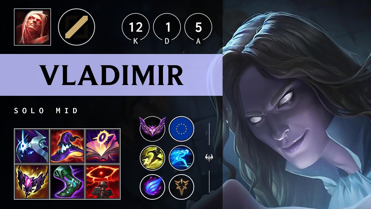 Vladimir Mid vs Zoe: Triple Kill, Legendary - EUW Master Patch 25.S1.1