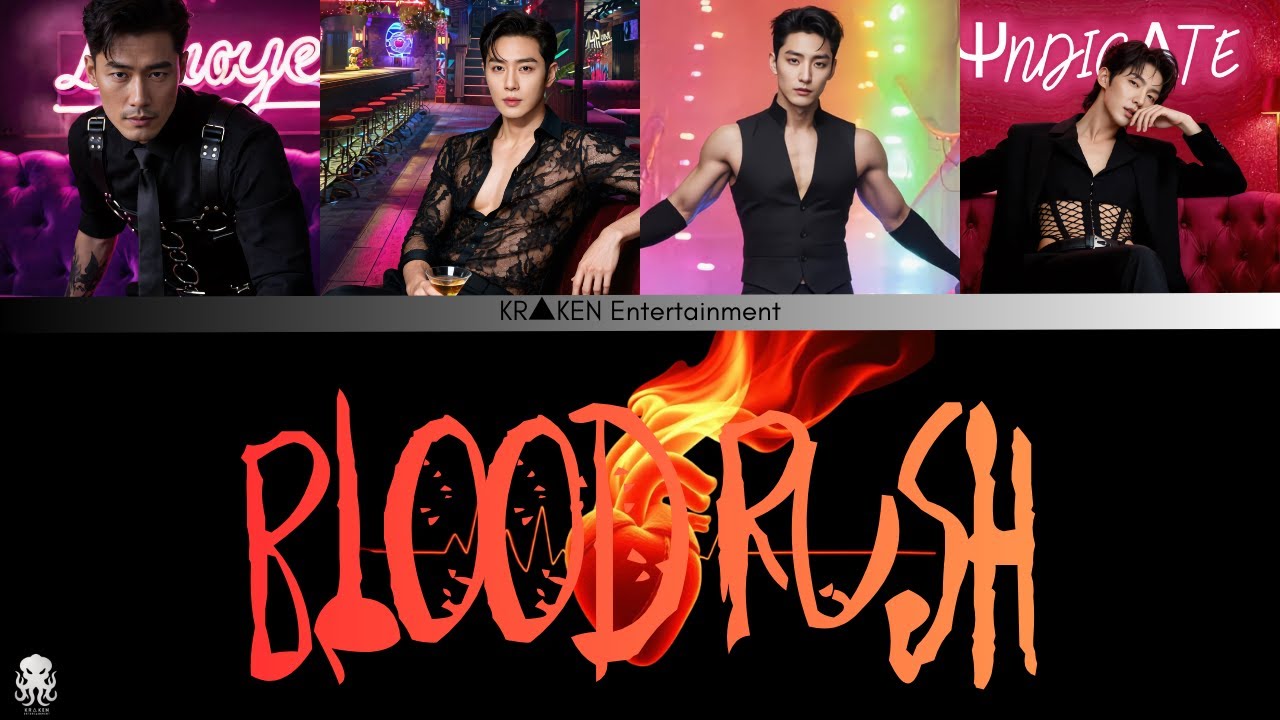 SΨNDICΛTE | Blood Rush Official Lyric Video | KR▲KEN Entertainment AI-K Pop Label