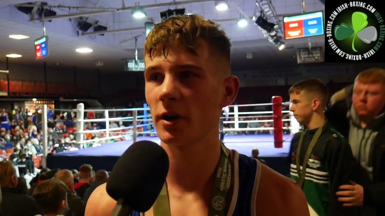 60KG U18 IRISH NATIONAL BOXING CHAMPION JASON NEVIN TALKS TO IRISHBOXING.COM - POST FIGHT INTERVIEW
