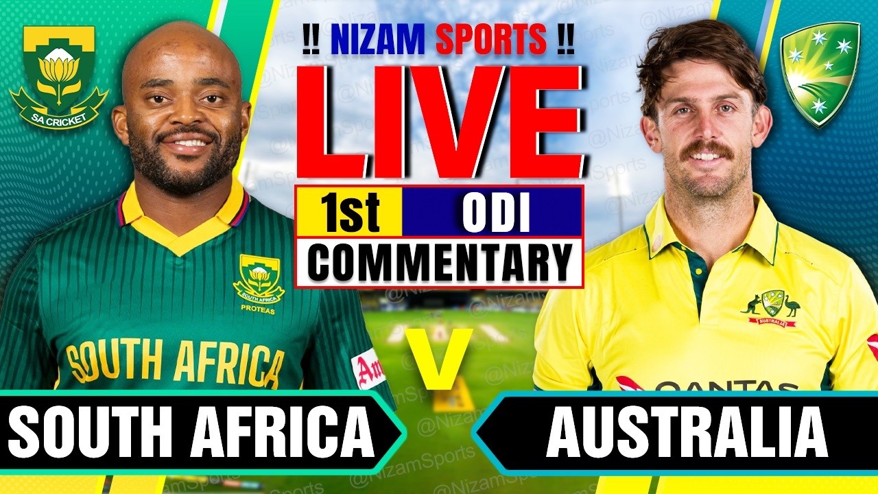 🔴Live: South Africa vs Australia | 1st ODI | Live Cricket Score & Commentary