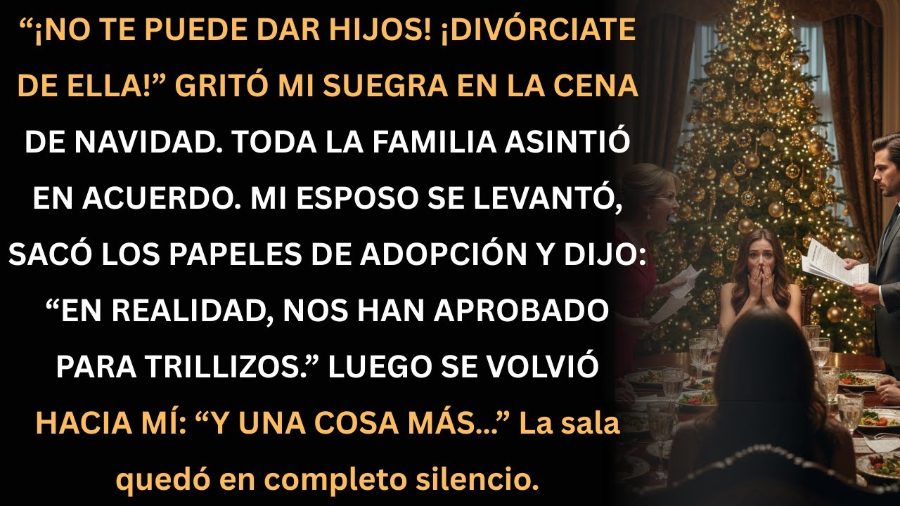 Mi suegra me humilló en Navidad… hasta que mi esposo reveló nuestra sorpresa.