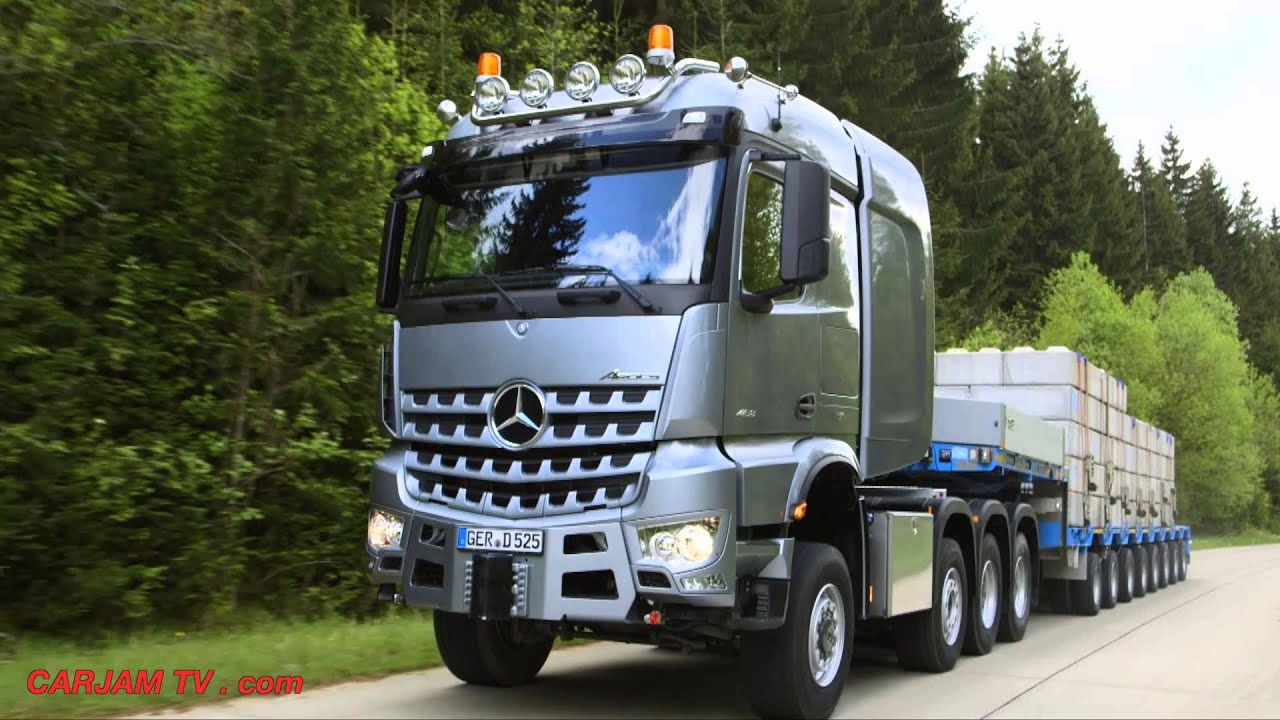 2015 Mercedes AROCS SuperTruck DRIVING + INTERIOR Video Commercial CARJAM TV 2014