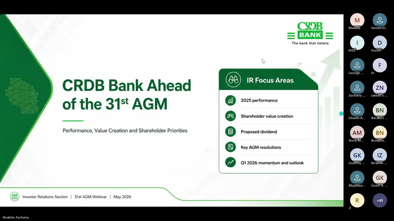 CRDB AGM 2026: What Shareholders Need to Know