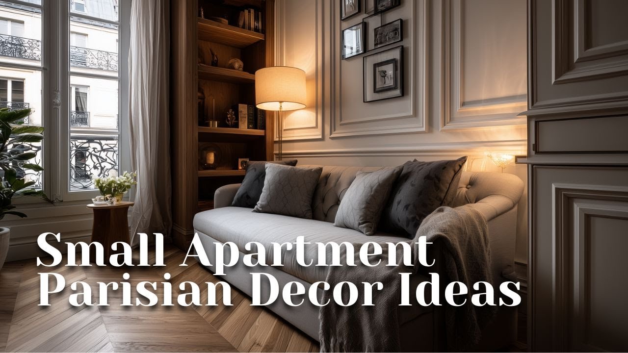 Elegant Parisian Meets Modern French Design | Dreamy Small Apartment Home Tour