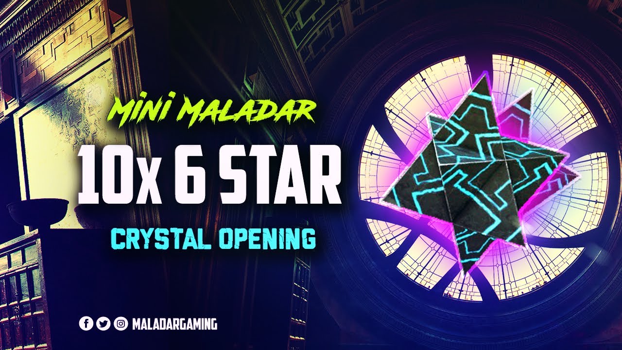 10x 6 Star Crystals Opening on MiniMaladar - MCOC
