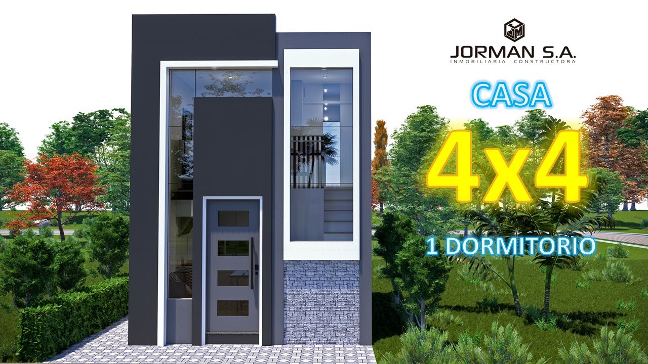 Small House design 4x4 meters (modelo de casa peque&ntilde;a)