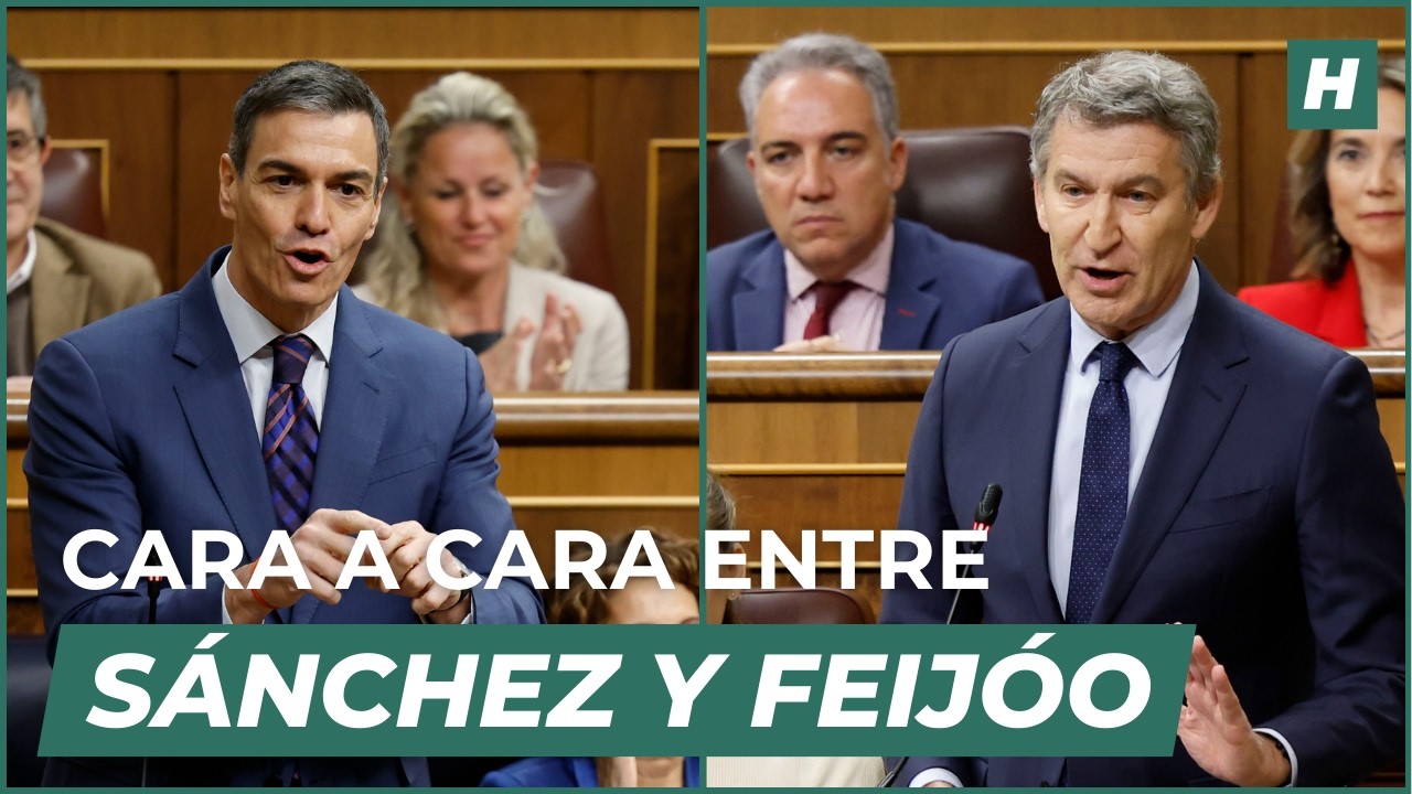 CARA A CARA COMPLETO entre SÁNCHEZ y FEIJÓO en el CONGRESO