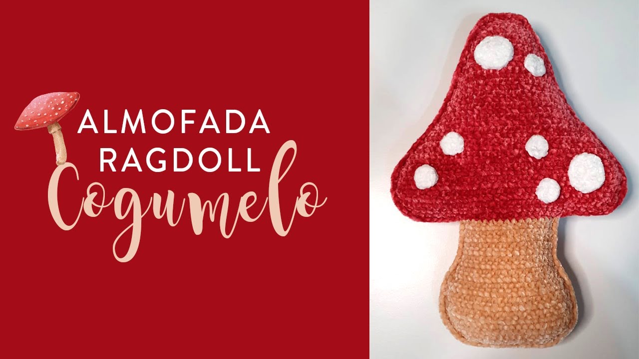 Almofada Ragdoll Cogumelo
