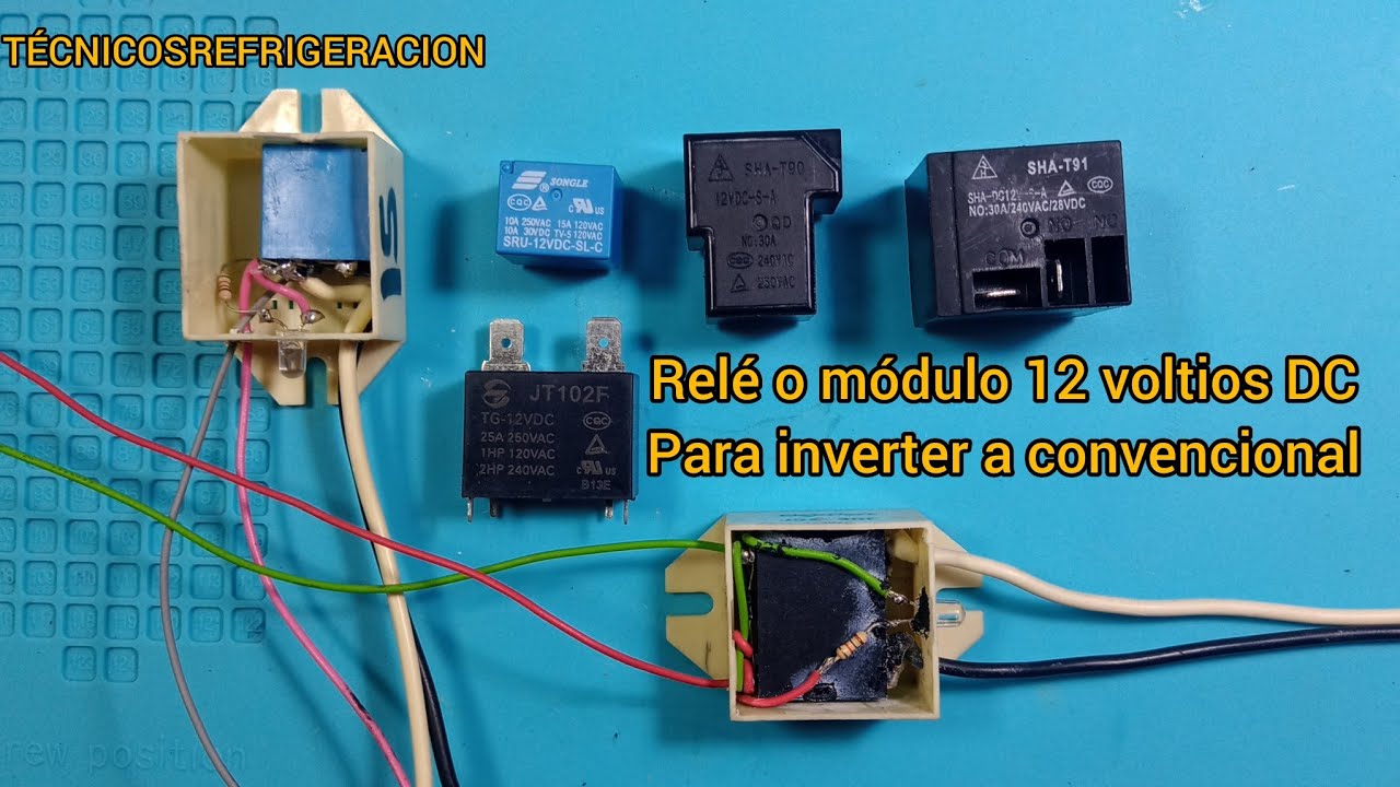 RELÉ O MÓDULO 12 VOLTIOS PARA INVERTER A CONVENCIONAL EN NEVERAS HELADERAS