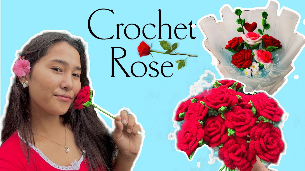 How To Crochet Rose | “Easy/Sajilo”+ “step by step” Beginners Friendly Tutorial | 🌹 