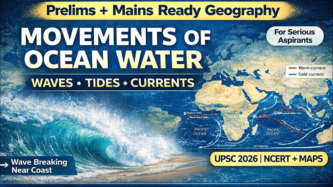 MOVEMENTS OF OCEAN WATER | Waves, Tides & Ocean Currents