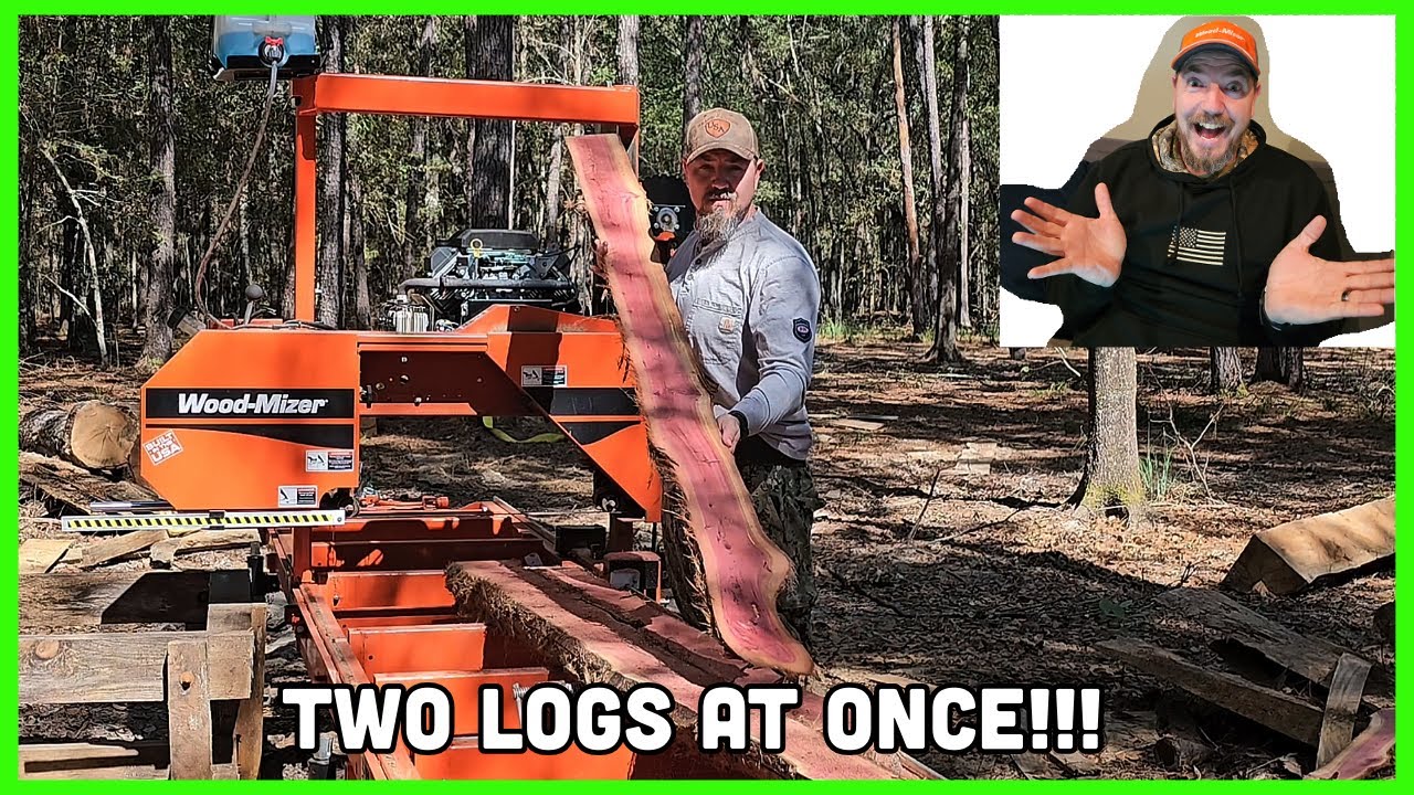 Double the FUN Sawing 2 Cedar Planks at Once Like a PRO!