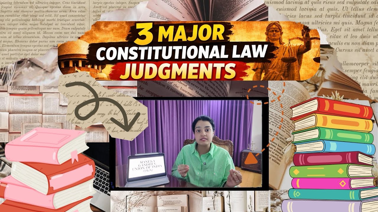 3 Landmark Constitutional Law Judgments Every Law Student MUST Know | Easy Explanation ⚖️📖📚