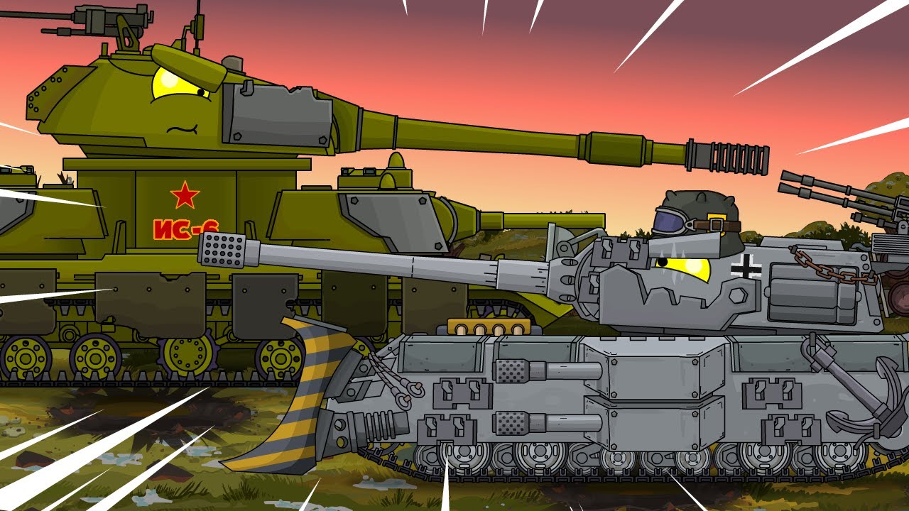 Новые монстры : ИС-6 Монстр vs Королевская мышь - Мультики про танки