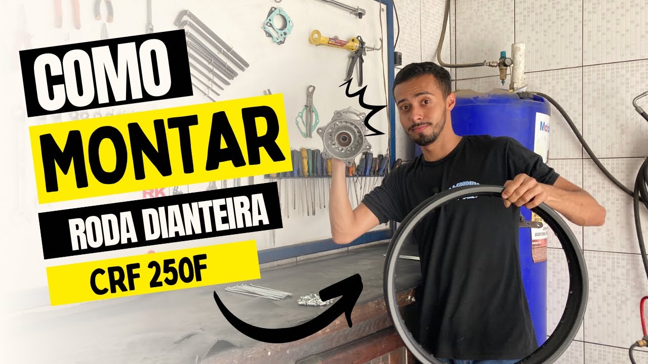 Como montar roda dianteira Crf 250f / Crf 230 / tornado