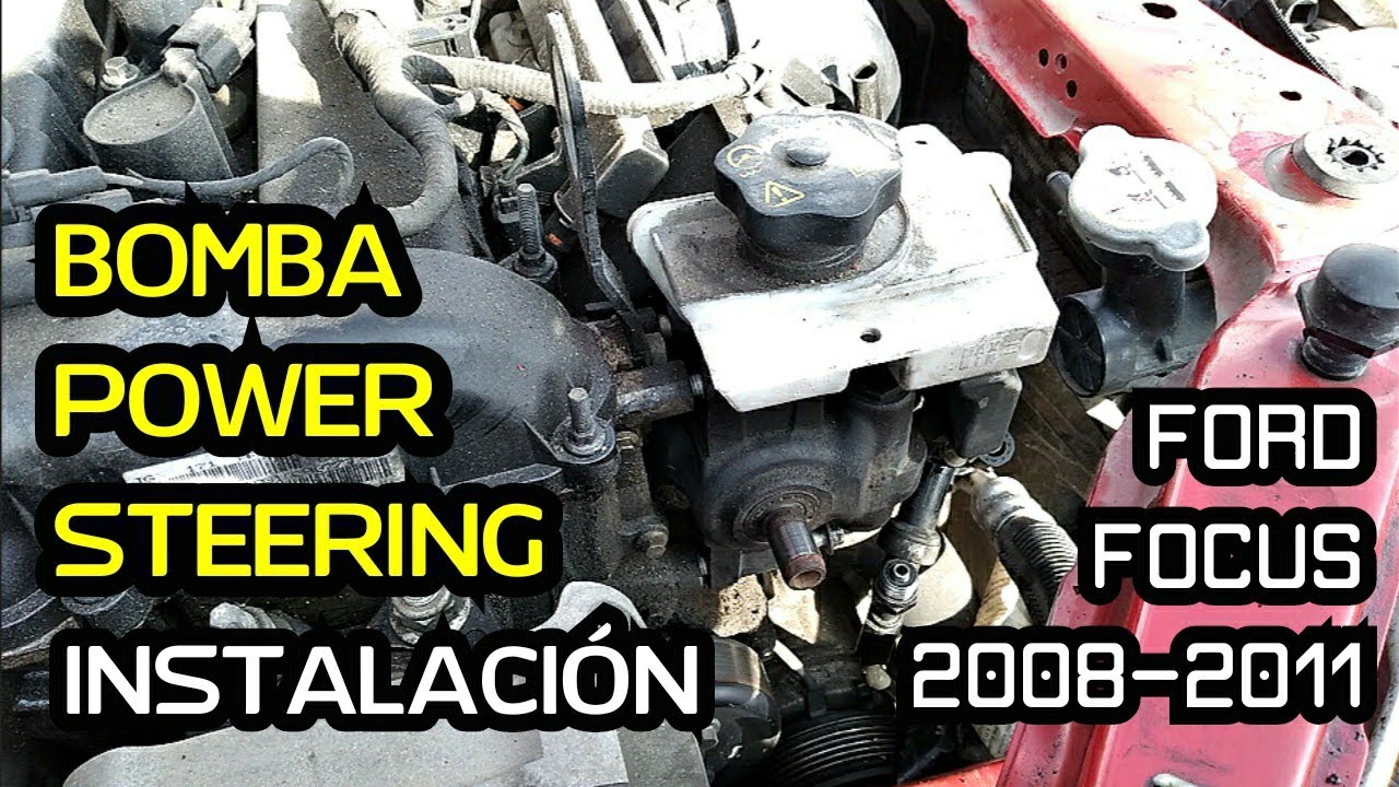 Cómo Instalar BOMBA de POWER STEERING Ford Focus 2008-2011 Segunda Parte.