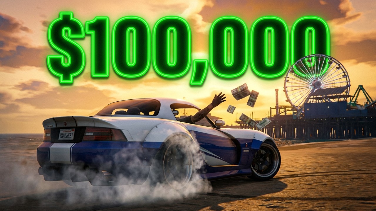Grand Theft Auto 5 Online Time Trial Del Perro Pro Route for $100k GTA Online MONEY MONEY
