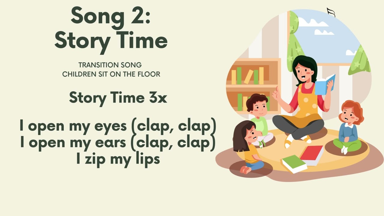 Transition Song for Story Time | EFL ESL Preschool Song