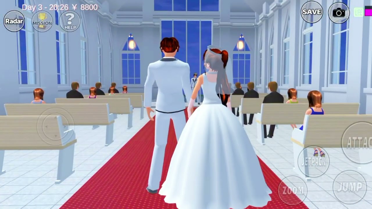 A Boy & Girl Finally Getting Married!  Romantic Love Story Wedding | Sakura School Simulator