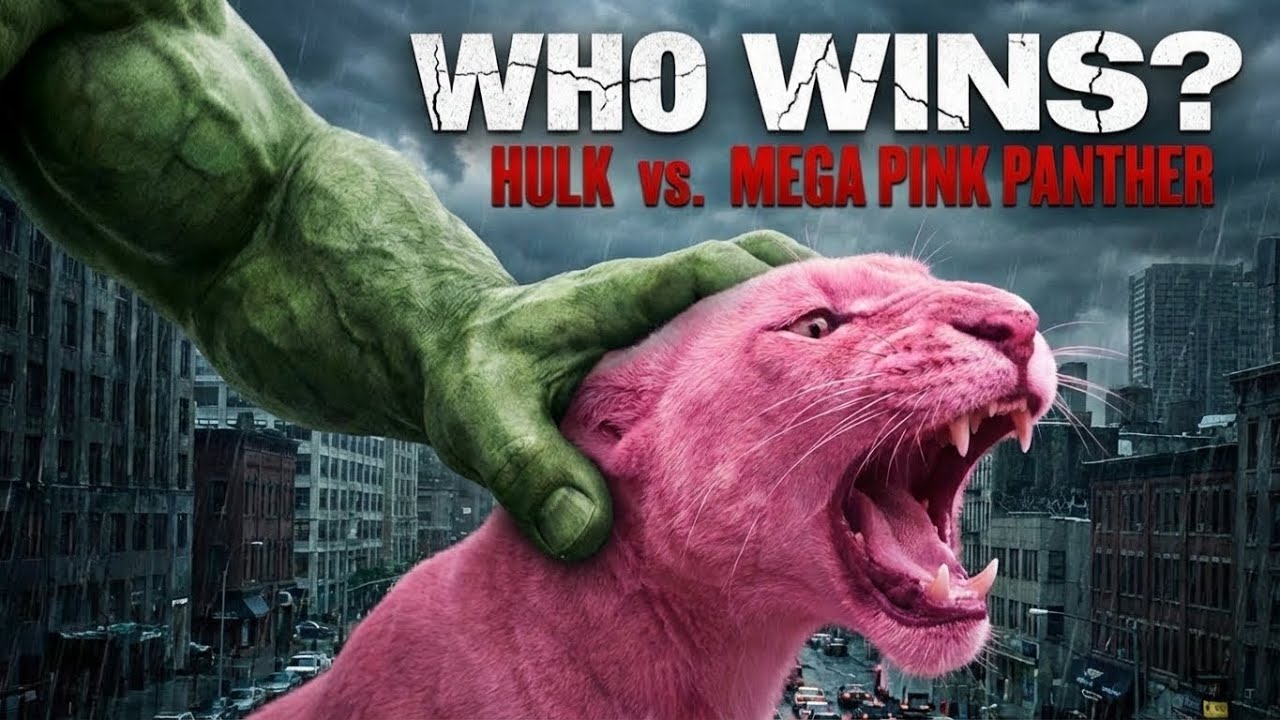 Hulk Saves  Kids from a Giant Pink panther | Emotional Story😱
