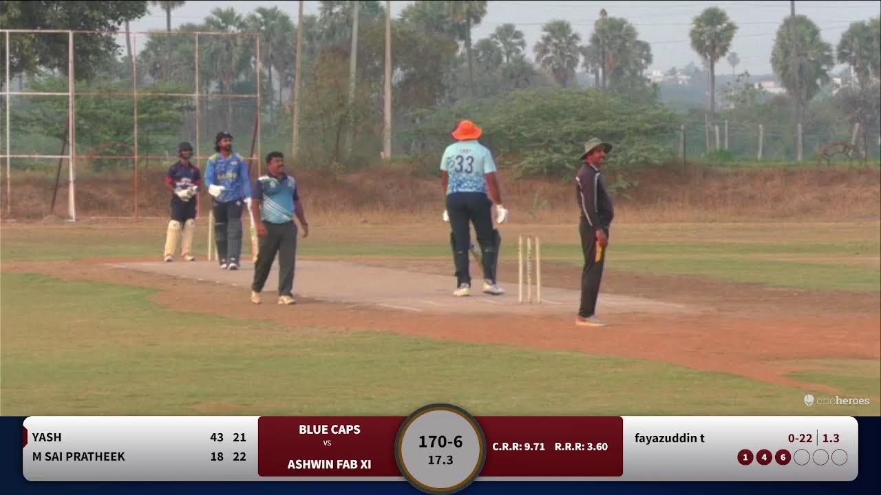 TRY SEASON 29 // BLUE CAPS Vs ASHWIN FAB XI // SUPER LEAGUE // LIVE