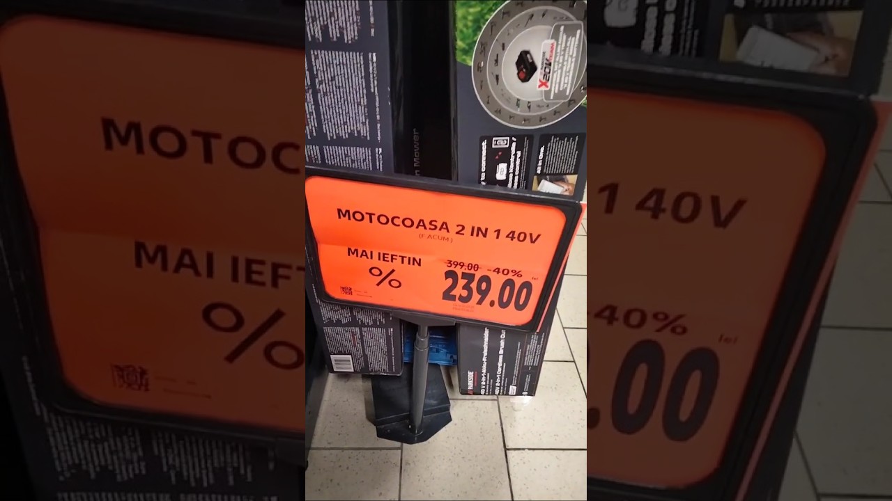 Parkside motocoasă cu acumulator electric Kaufland red 40% 