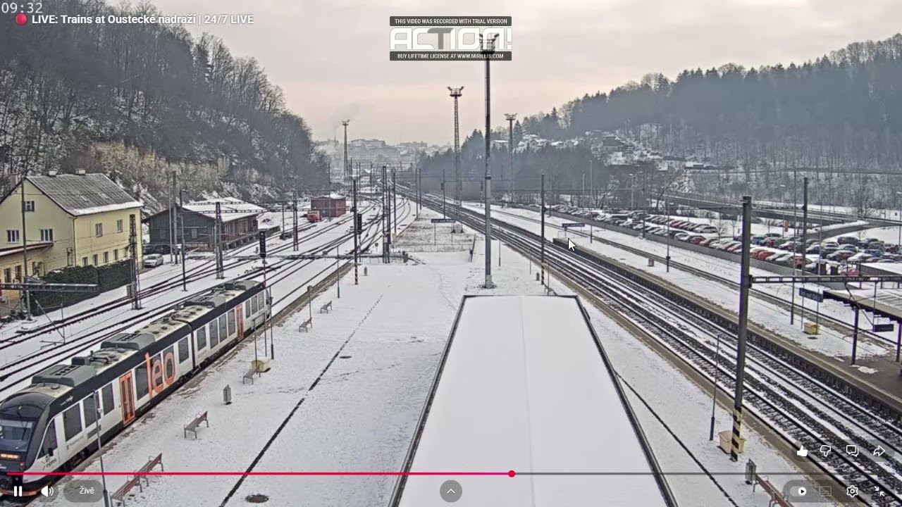 Hlášení a vlaky Ústí nad Orlicí + rj 256 + Zpoždění ze směru Olomouc + R 870 + Zpoždění, 7.1.2026