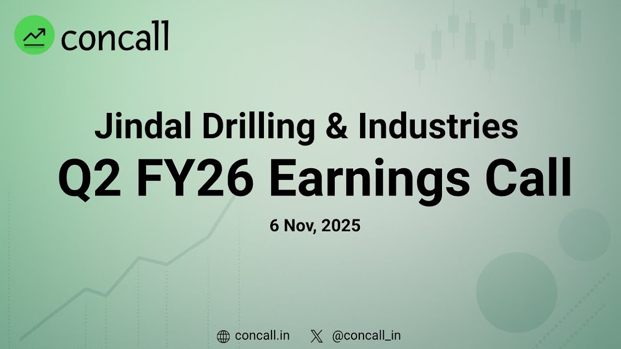Jindal Drilling & Industries Q2 FY26 Earnings Conference Call | Concall.in