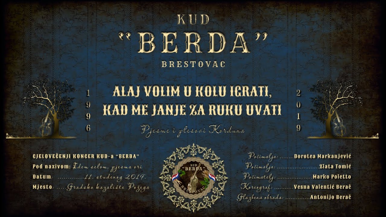 KORDUN - Alaj volim u kolu igrati, kad me janje za ruku uvati -   KUD BERDA Brestovac