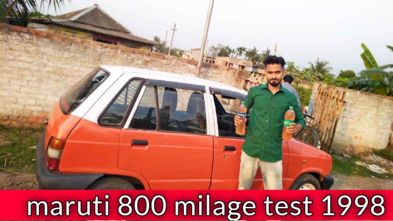 Maruti 800 mileage test 21 km per Liter on city मारुति 800 माइलॉग परीक्षा