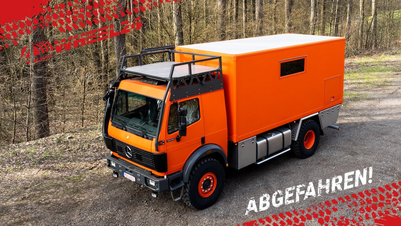 Der Mercedes Gro&szlig;vater vom ZETROS-ohne Adblue, viel V8 und zwei Turbolader-Orange-Work-bei 4wheel24!