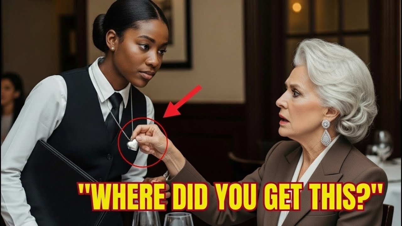 Billionaire Grandma Froze at Black Waitress's Necklace — Then She Burst Into Tears and Hugged Her