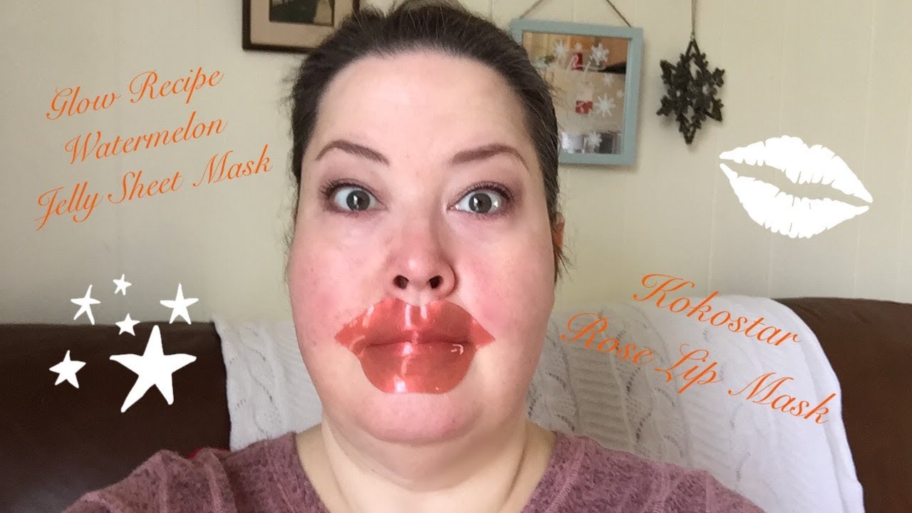 Mask Review Glow Recipe Watermelon Jelly Sheet Mask And Kokostar Rose Lip Mask On Sensitive Skin