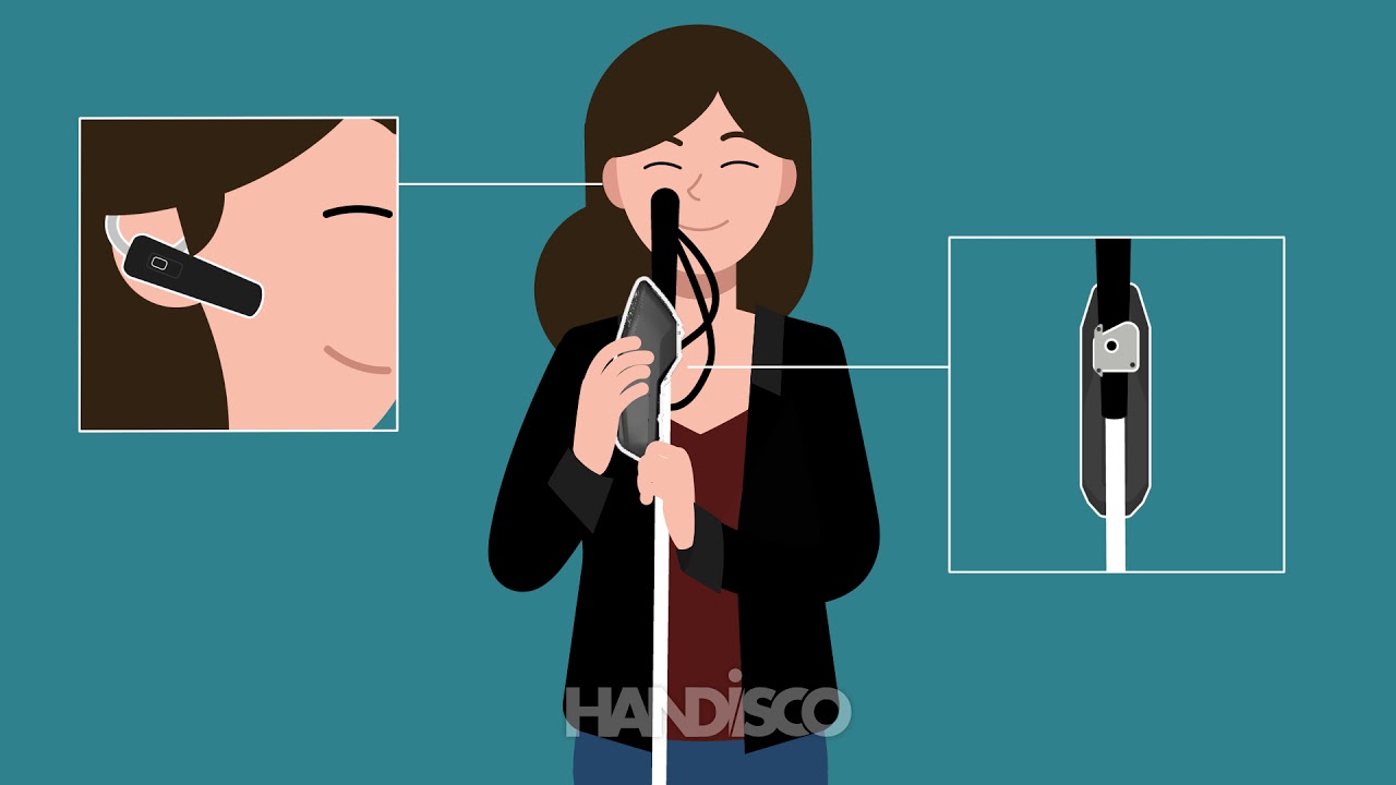 Sherpa, la 1ère canne blanche connectée pour déficients visuels ! Par Handisco
