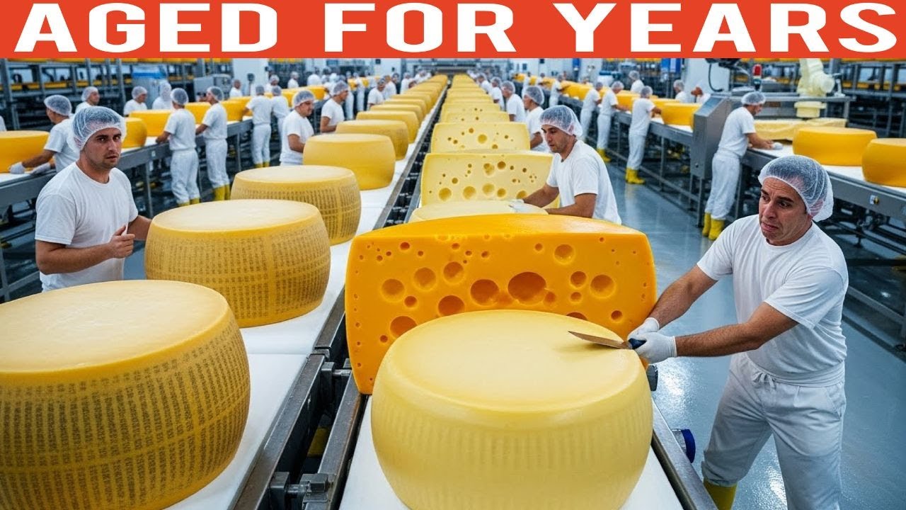 Inside the High-Tech Cheese Factory 🧀 || From Fresh Milk to Millions of Cheese Blocks!