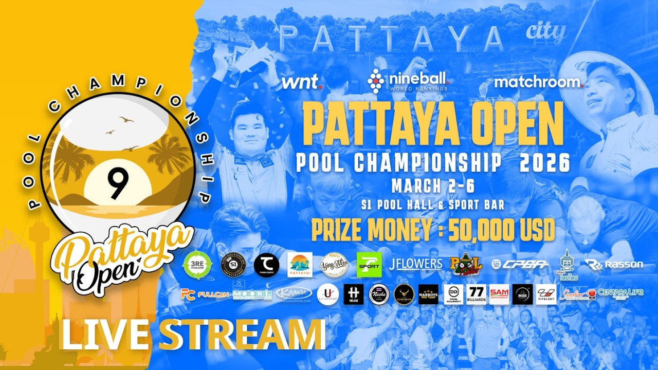 🔴 TRỰC TIẾP:NGUYỄN KHÁNH HOÀNG vs PHALAKORN TEAWSAKUL🏆 PATTAYA OPEN POOL CHAMPIONSHIP 2026