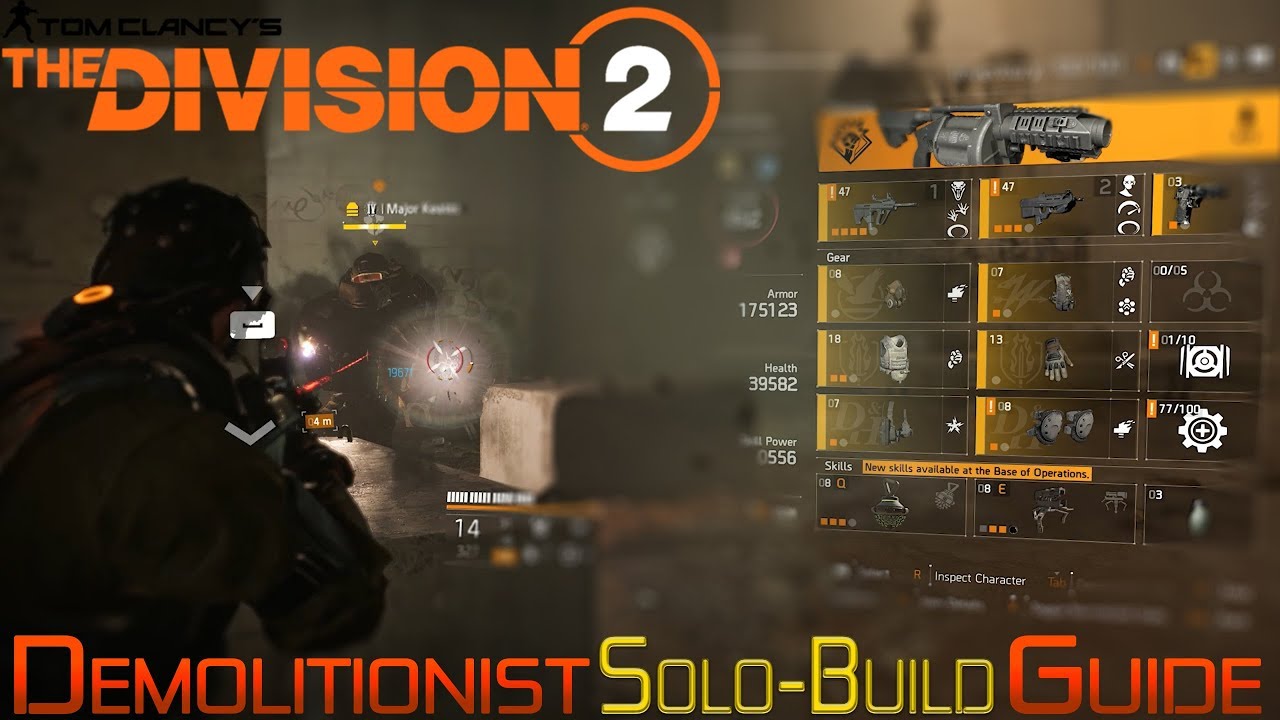 The Division 2 | Best SMG Build for Solo PvE | Demolitionist Specialization