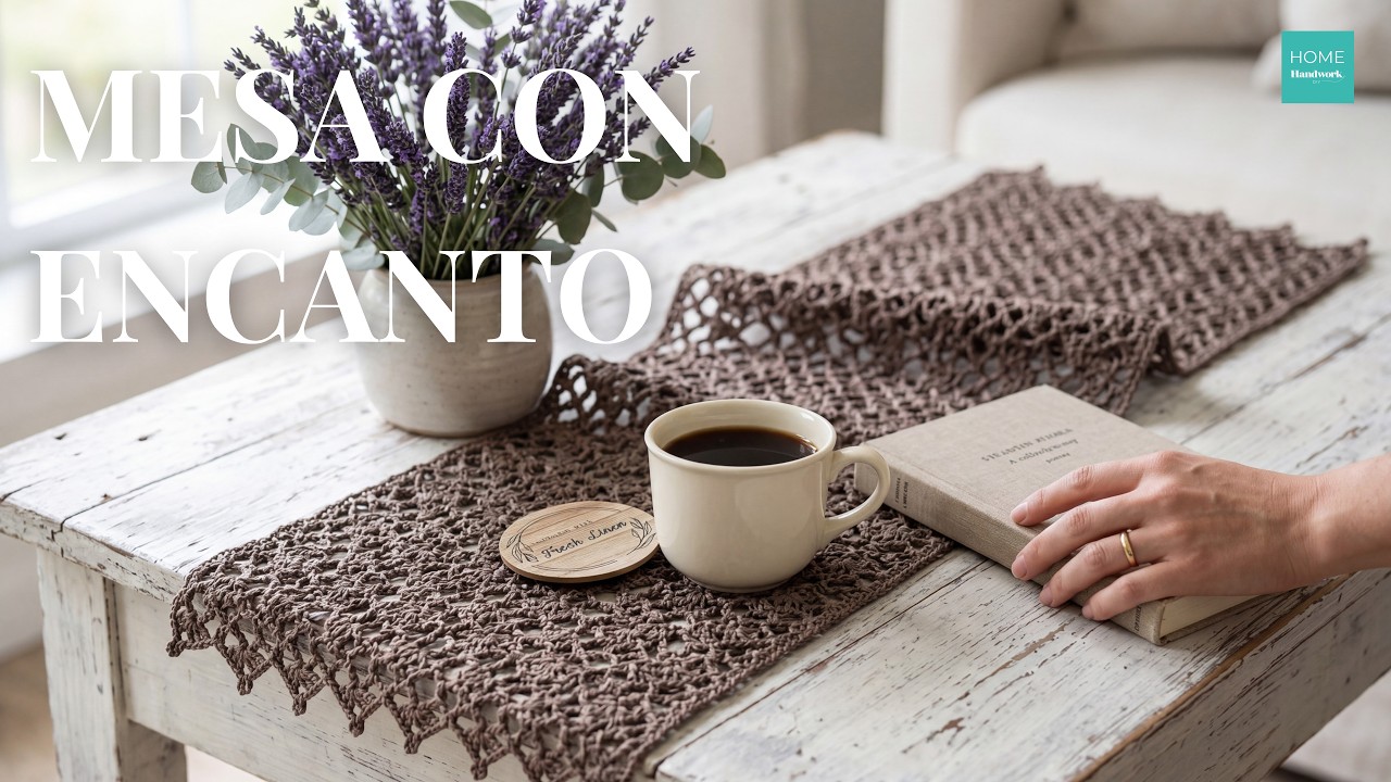 Camino de Mesa a Crochet que IMPACTA | Patrón Fácil para Decorar tu Hogar